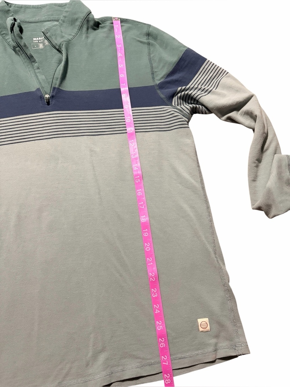 Marine Layer Midweight Air Quarter Zip Size Large - Picture 5 of 6